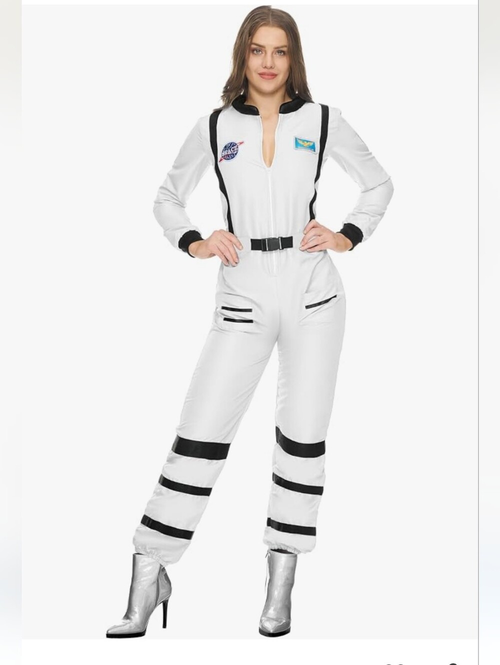Astronaut Women's Jumpsuit Astronaut Space Costume Large New - Picture 1 of 8